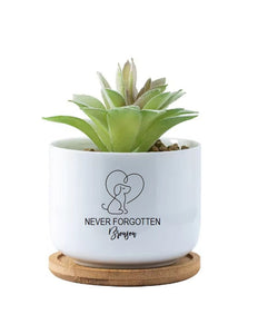 Pet Memorial Planter Personalized Dog Memorial Loss of Pet Gift Custom Gift Succulent Flower Pot Loss of Dog Pet Memorial Gift Sympathy Dog