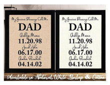 Birthday Gift for Papa, Personalized Gift for Papa, Father's day Gift DAD Christmas, My Greatest Blessings Call Me Papa, Family Date Sign