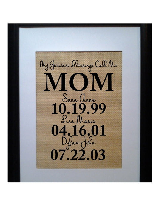 My greatest blessings call me mom, Christmas gifts for mom from daughter, Birthday gift for my from kids, Mother of the bride gifts