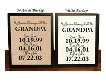 Fathers Day Gift for Grandpa, Personalized Gift for Grandpa, Christmas Gift Idea, My Greatest Blessings Call Me Grandpa, Family Date Sign