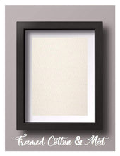 Framed Natural Cotton with Mat